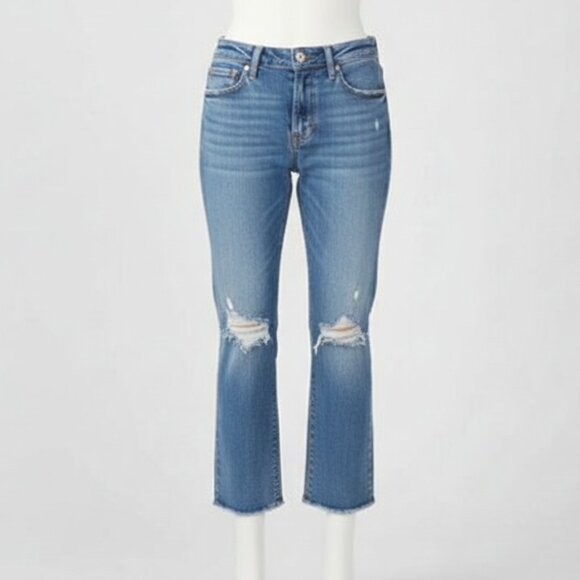 NWOT Mother The Insider Bloom and Doom Distressed Ankle Bootcut Jeans 25 - Picture 3 of 16